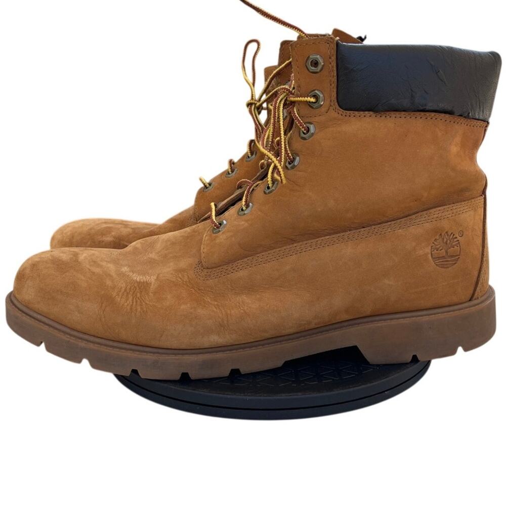 Mens Timberland TB118094231 Suede Leather Waterproof Combat Boot SZ 15W Brown